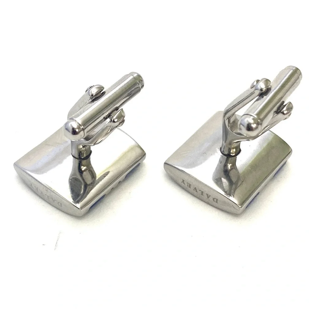 Dalvey Men's Admiralty Hematite/Silver Cufflinks